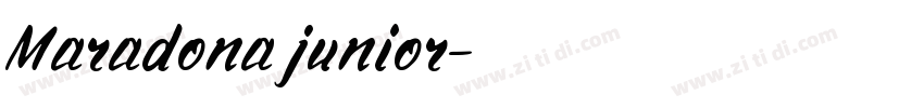 Maradona junior字体转换